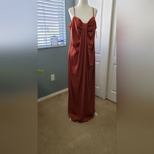 Eloquii Rust Maxi Dress
